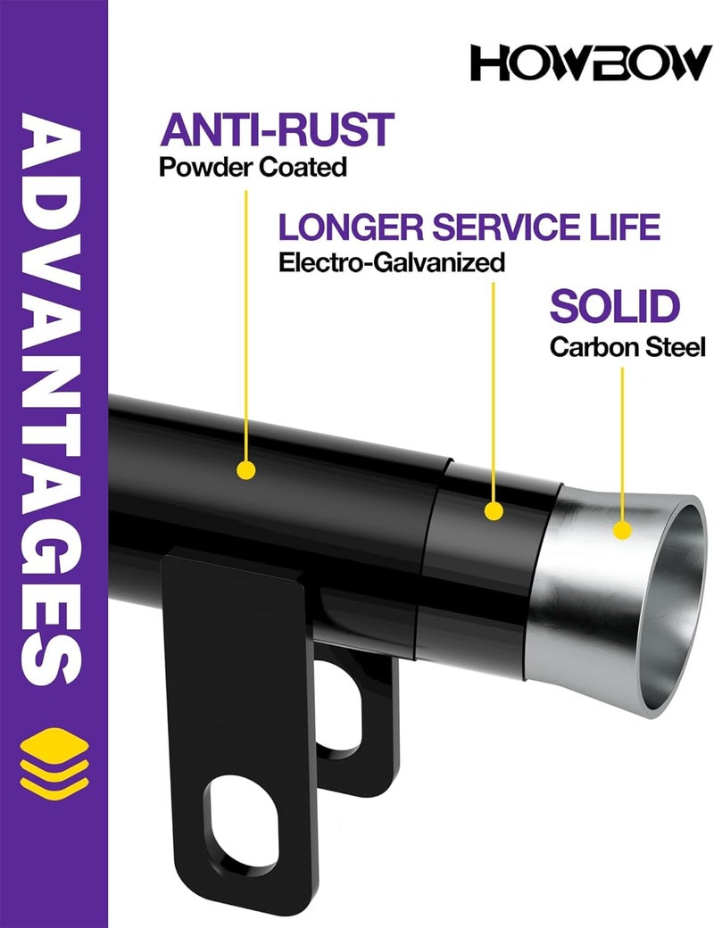 HOWBOW Pipe Layer Attachment Fits Hitch Mounted Ripper Trencher Accessories, Flexible Pipe Layer Fits Any 3-Point Ripper Hitch Lawn Subsoiler for ATV UTV Tractor, Light Duty Max Dia 1.18" with 2pcs U-Bolts - Image 4